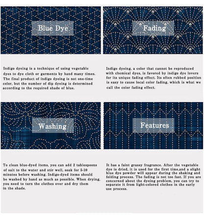 Vintage Indigo Print Shirt Men Summer New Blue Dyed Cuban Lapel Short Sleeve Single Breasted Shirt Cotton Casual Cardigan Tops