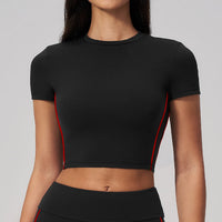 Black against red