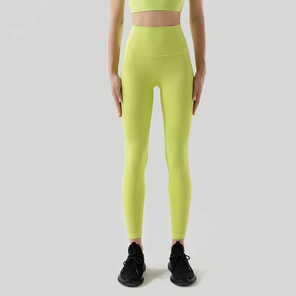 TRY TO BN New 46 Color Yoga Pants Sports Leggings Women Fitness Nylon High Waist Leggings Workout Trousers Training Gym Clothing