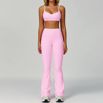 2 Pieces Gym Tracksuit Women Clothes Yoga Set Workout Outfits Fitness Sportswear High Waist Leggings Sports Bra Athletic Wear
