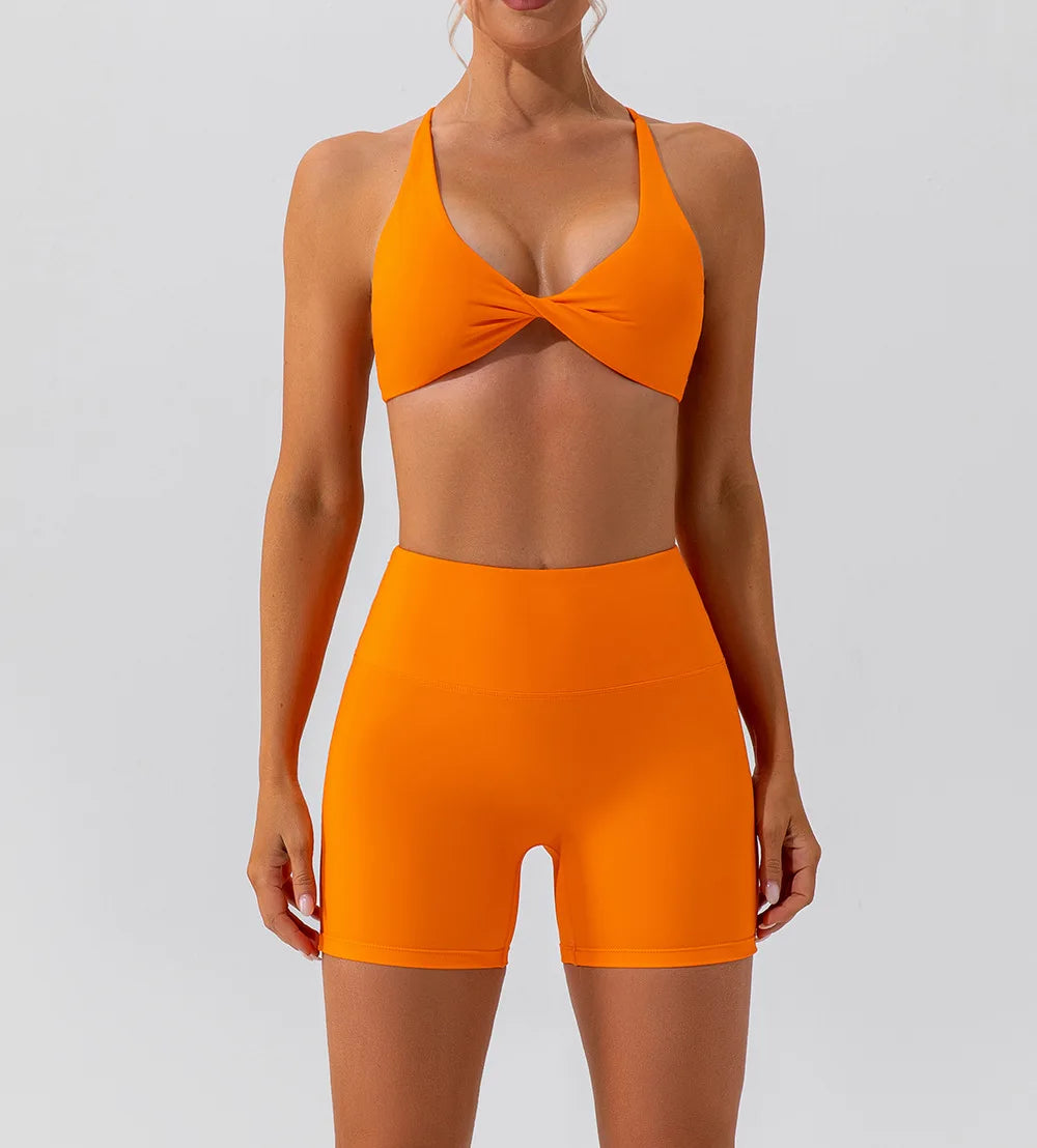 Summer Sexy Gym Top Women Crease Sports Bra Running Back Cross Yoga Bra Breathable Sports Underwear Women Fitness Workout Top