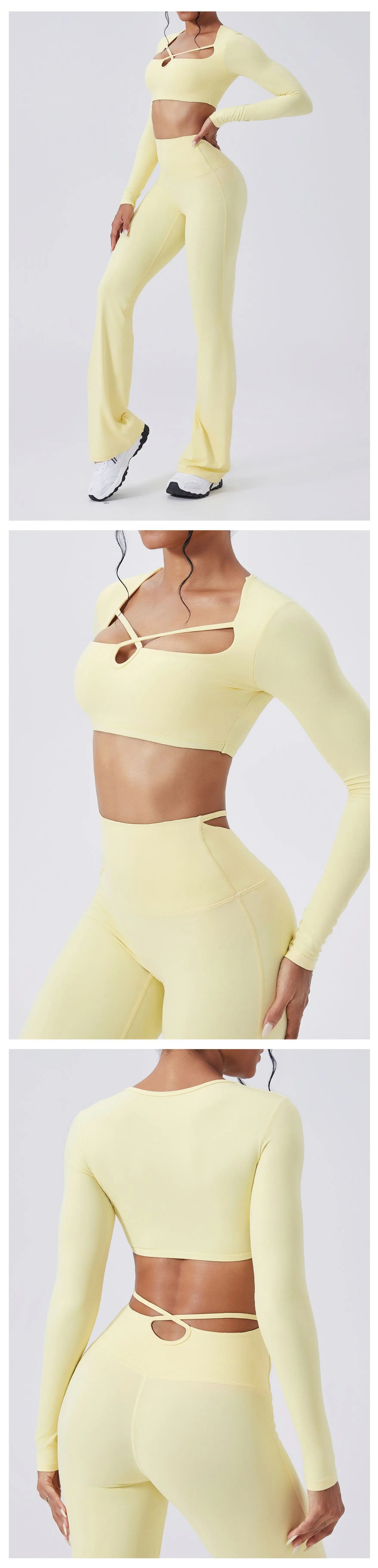 Women's Yoga Long Sleeved Sports T-Shirt Running Workout Gym Fitness Top Yoga Shirt Female Sports Long Sleeved Sportswear