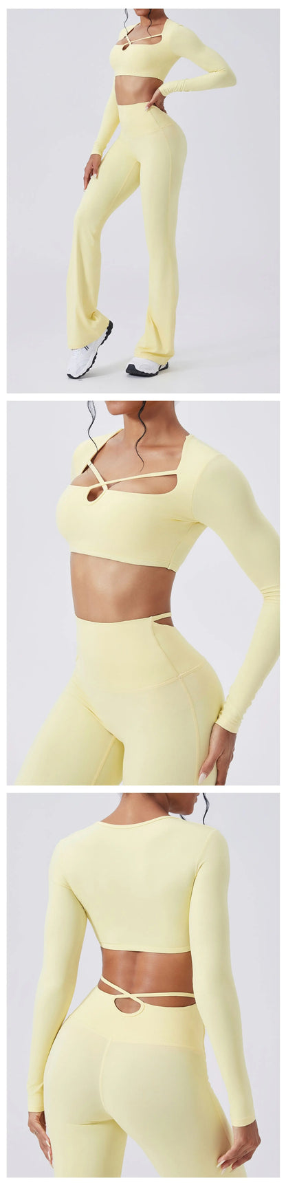 Women's Yoga Long Sleeved Sports T-Shirt Running Workout Gym Fitness Top Yoga Shirt Female Sports Long Sleeved Sportswear