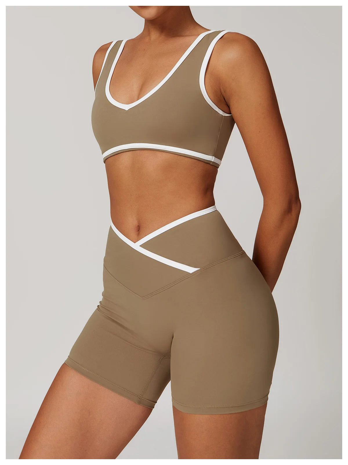 V-Neck Sports Bra Women Top Push Up Sport Underwear Yoga Vest Gym Crop Top Brassiere Fitness Top Workout Breathable Beauty Back