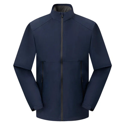 Outdoor Waterproof Men Women Stand Collar Jacket Custom Logo Anti-static Coat Print Company Design Casual Sweatshirt Embroidery