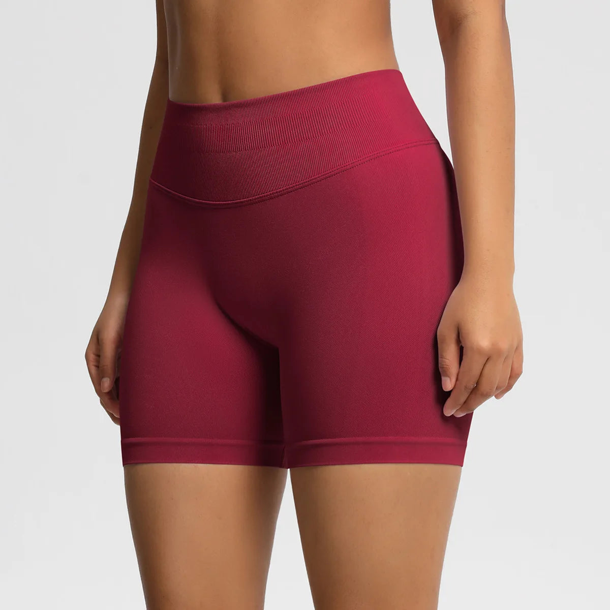 Custom LOGO women's  28-color XS-2XL seamless fitness yoga shorts high waist hip lift sports tight quick-drying shorts