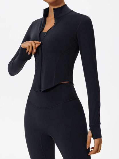 Hearuisavy Summer Ultra-Soft Fabrics 2Pcs Long Sleeve Gym Set Women Quick-Dry Yoga Clothes Workout Leggings Suit Sports Jackets