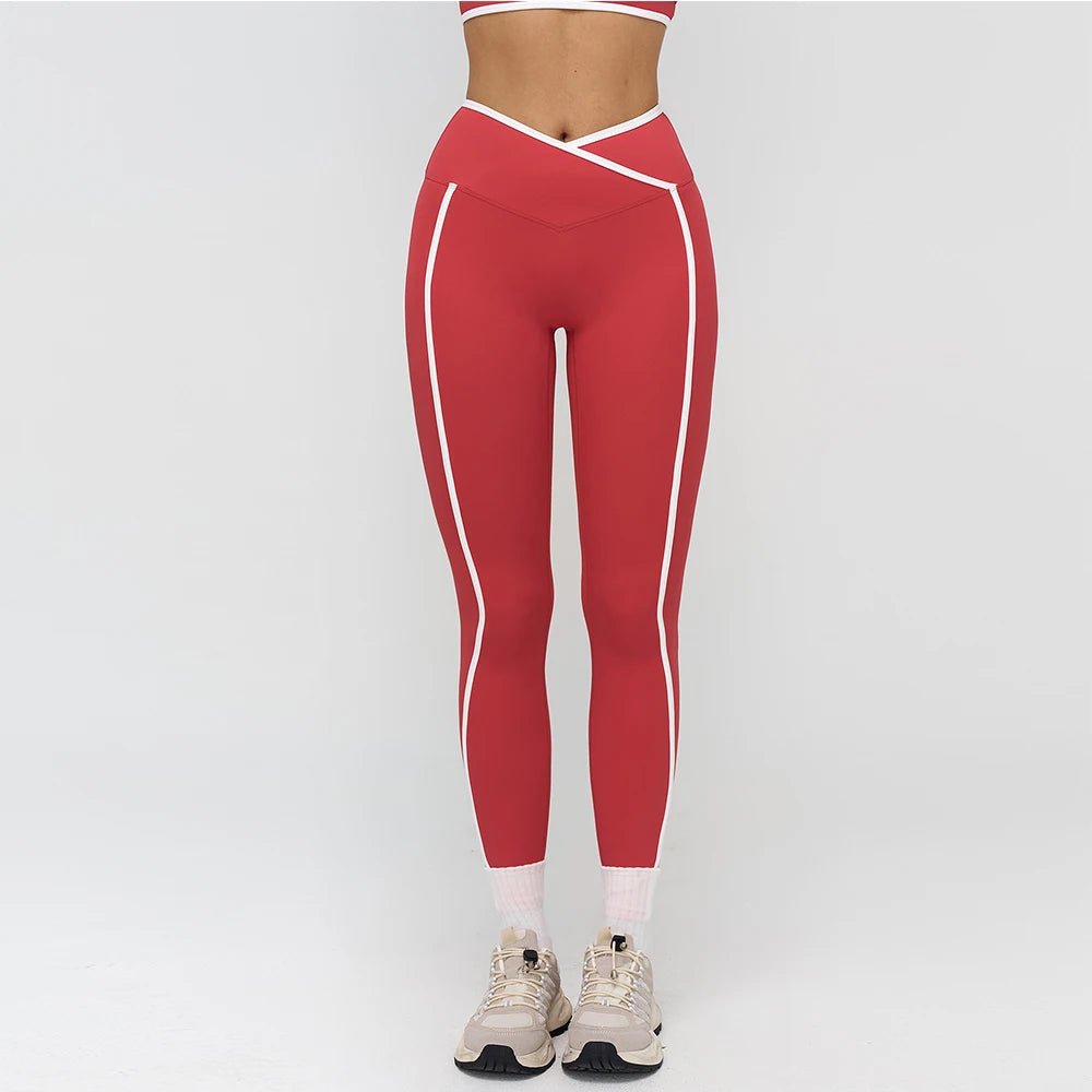 Women High Waist Workout Gym Leggings Yoga Trousers Breathable Sports Pants Female Running Cycling Tights Fitness Yoga Pants