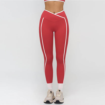 Women High Waist Workout Gym Leggings Yoga Trousers Breathable Sports Pants Female Running Cycling Tights Fitness Yoga Pants