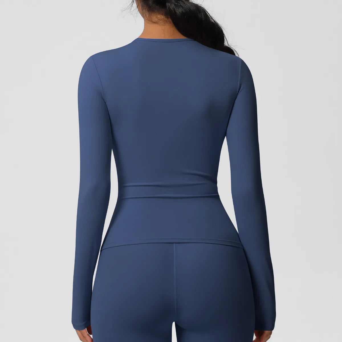 SWELTERING Women Yoga T-shirts Sports Top Long Sleeve Gym Workout Running Shirts Exposed Navel Quick Dry Fitness Gym Sport Wear