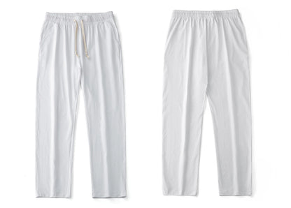 Men's 180G Combed Cotton Sport Pants Solid Color Straight Sweatpants Comfortable Casual Spring Autumn Homewear Men's pants