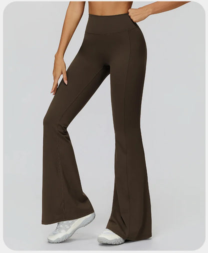 Customized LOGO women's yoga trousers high waist pleated leggings outdoor running sports fitness trousers