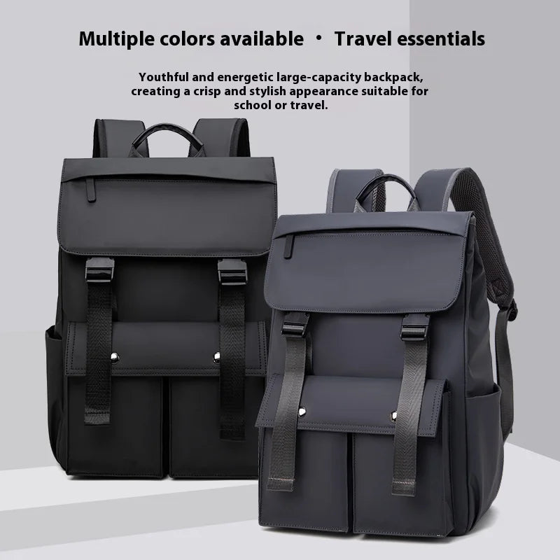 Multi-functional Fashion Men‘s Backpack For 15.6 inch Laptop Light Weight Bag Water-Repellent Material Large Capacity School Bag