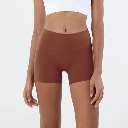 TRY TO BN Women High Waisted Gym Shorts Butt Lifting Breathable Biker Shorts Fitness Running Yoga Workout Cycling Sports Shorts