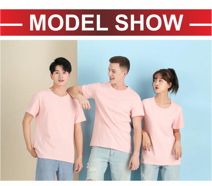 T-shirt Custom Men's And Women's Casual Tops With Printing Logo 100% Cotton Round Neck Short Sleeve T-shirt Embroidery Design