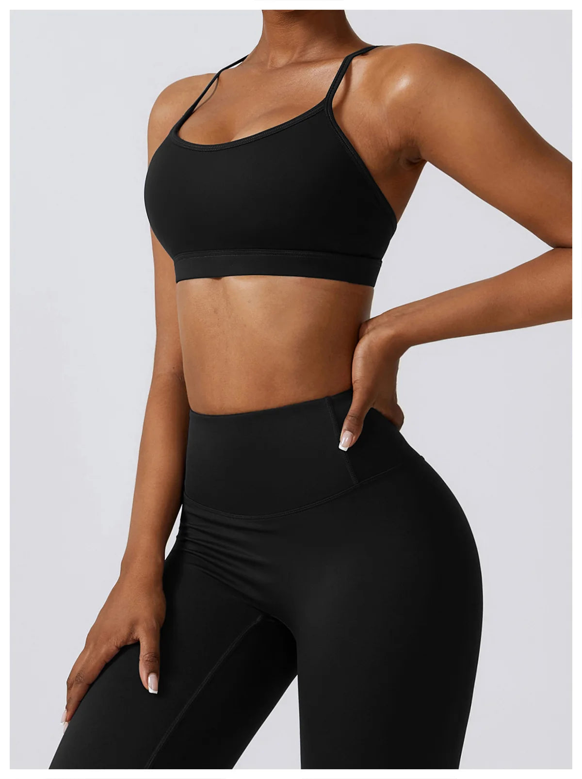 Women 2/3pcs Workout Outfits Yoga Sets Sportswear Gym Workout Clothing Tracksuit High Waist Leggings and Stretch Sports Bra