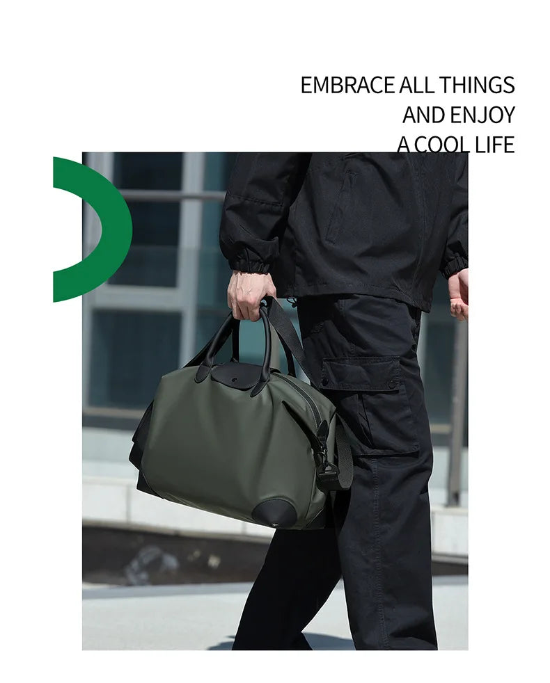 Customized Travel Bag Logo Luggage Bag Handheld Lightweight Men's Business Travel Storage Bag Yoga Fitness Bag Printed Name