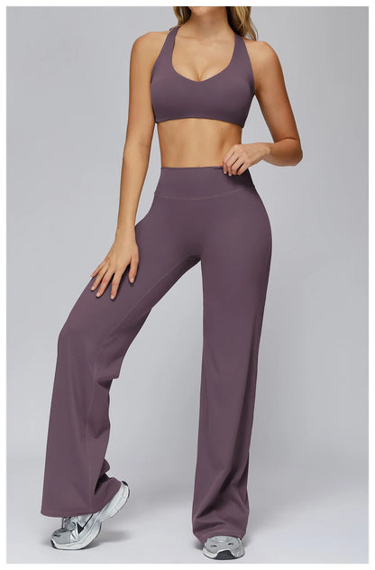 Yoga Set 2/3PCS Women Clothes Sports Outfits Fitness Tracksuit Yoga Suits Gym Legging Workout Long Sleeved Female Bra Sportswear
