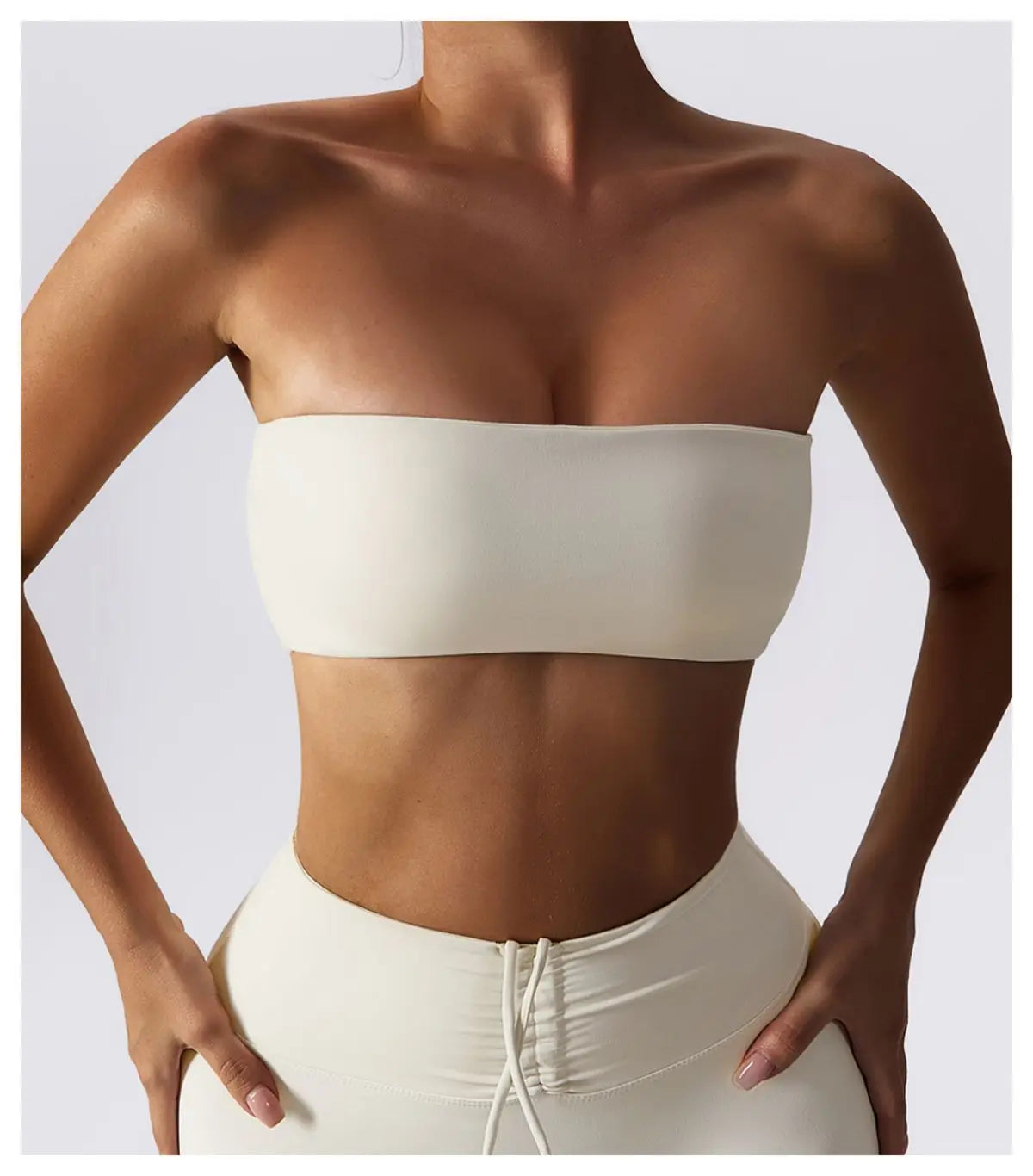 Summer Strapless Sports Bra Gym Women Quick-Drying Yoga Clothes Women Tube Top Fitness Chest Wrap Underwear Workout Bra Female