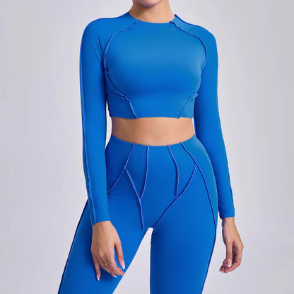 Long Sleeve Gym Shirts Sport Top Fitness Yoga Clothes for Women Active Wear Sports Shirt Elastic Fitness Yoga Running Shirts