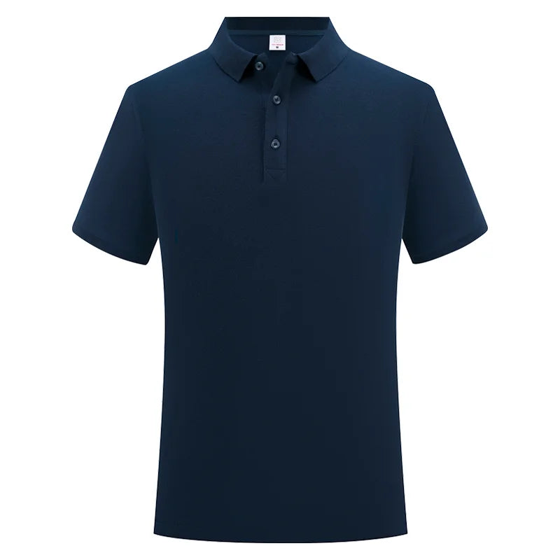 100% Cotton Polo Custom Logo High Quality Solid Color Polo Printing Design Company Clothing Embroidery Personality Brand