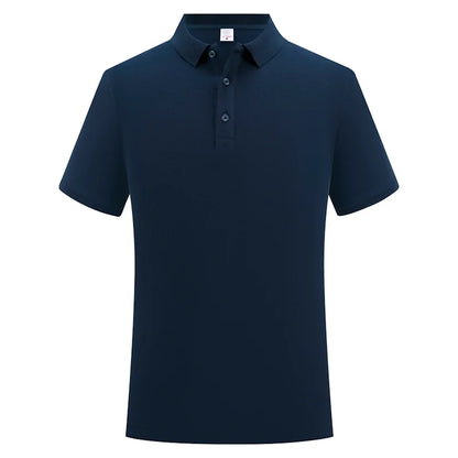 100% Cotton Polo Custom Logo High Quality Solid Color Polo Printing Design Company Clothing Embroidery Personality Brand