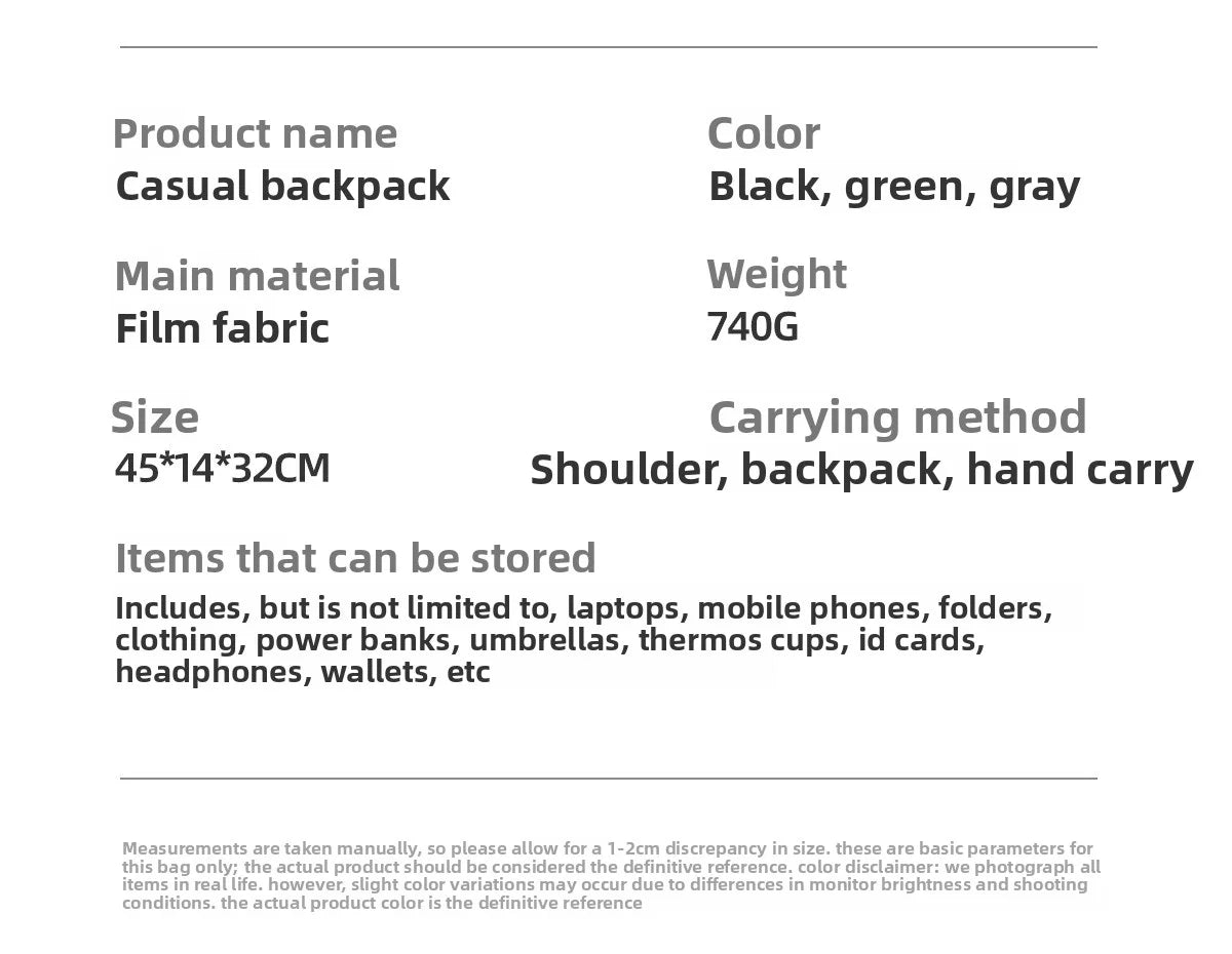 Personalized men's backpack with logo name fashionable women's backpack lightweight computer backpack company giftn