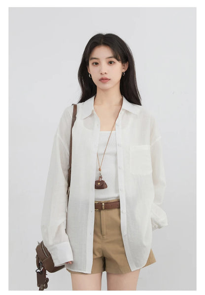 CHIC VEN Women Long Sleeve Shirts Solid Loose Casual New Style Design Back Hollow Out Shirt Female Blouse Spring Summer 2026