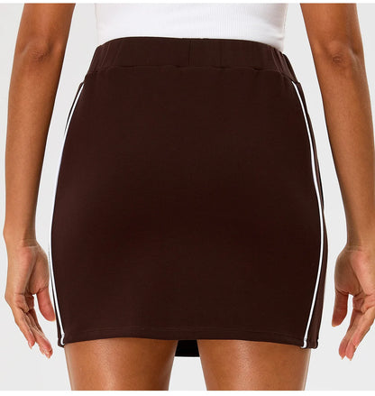 New Yoga Skirt Women's Summer High Waist Pocket Skirt Sports Skirt Running Training Quick drying Tennis Skirt