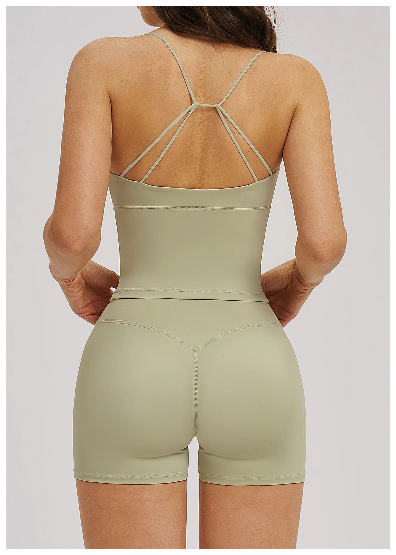 Women Sexy V Neck Yoga Bra Cross Back Strap Sports Underwear Shockproof Gym Workout Vest Female Solid Sports Fitness Underwear