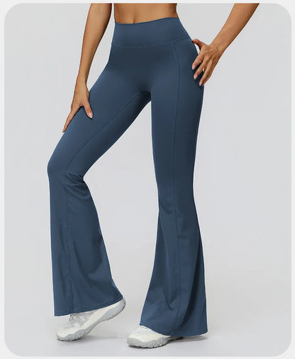 Customized LOGO women's yoga trousers high waist pleated leggings outdoor running sports fitness trousers