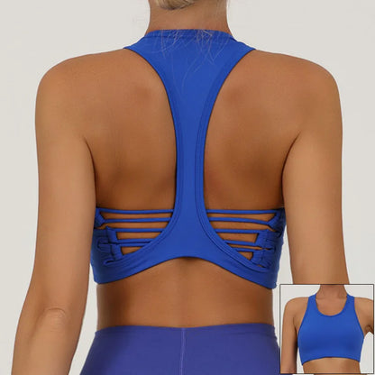 Cloud Hide Girls Sexy Back Sports Bra Gym Fitness Underwear for Women Yoga Crop Top Running Vest Workout Gym Shirt Sportswear