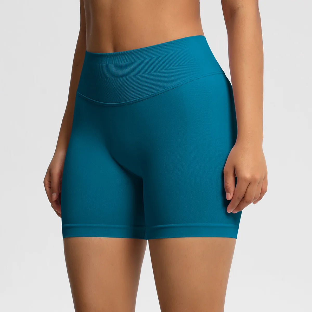 Custom LOGO women's  28-color XS-2XL seamless fitness yoga shorts high waist hip lift sports tight quick-drying shorts