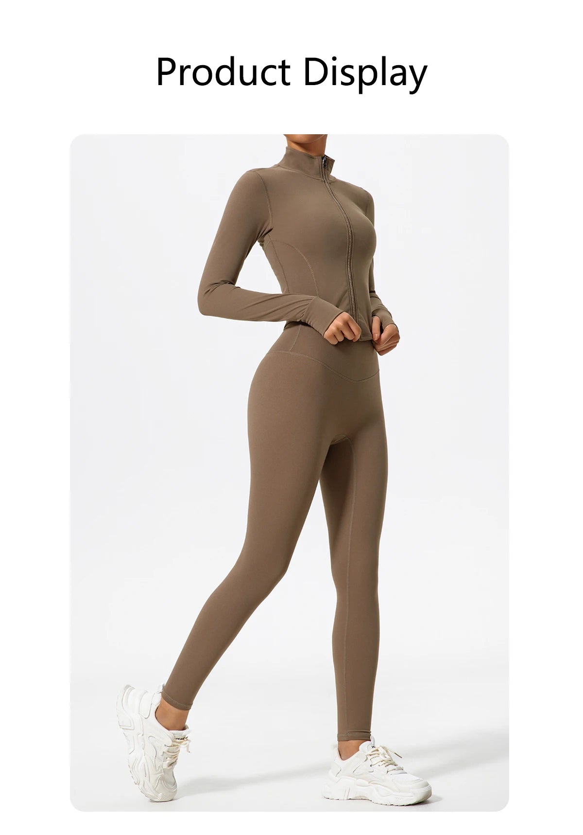 Hearuisavy Summer Ultra-Soft Fabrics 2Pcs Long Sleeve Gym Set Women Quick-Dry Yoga Clothes Workout Leggings Suit Sports Jackets
