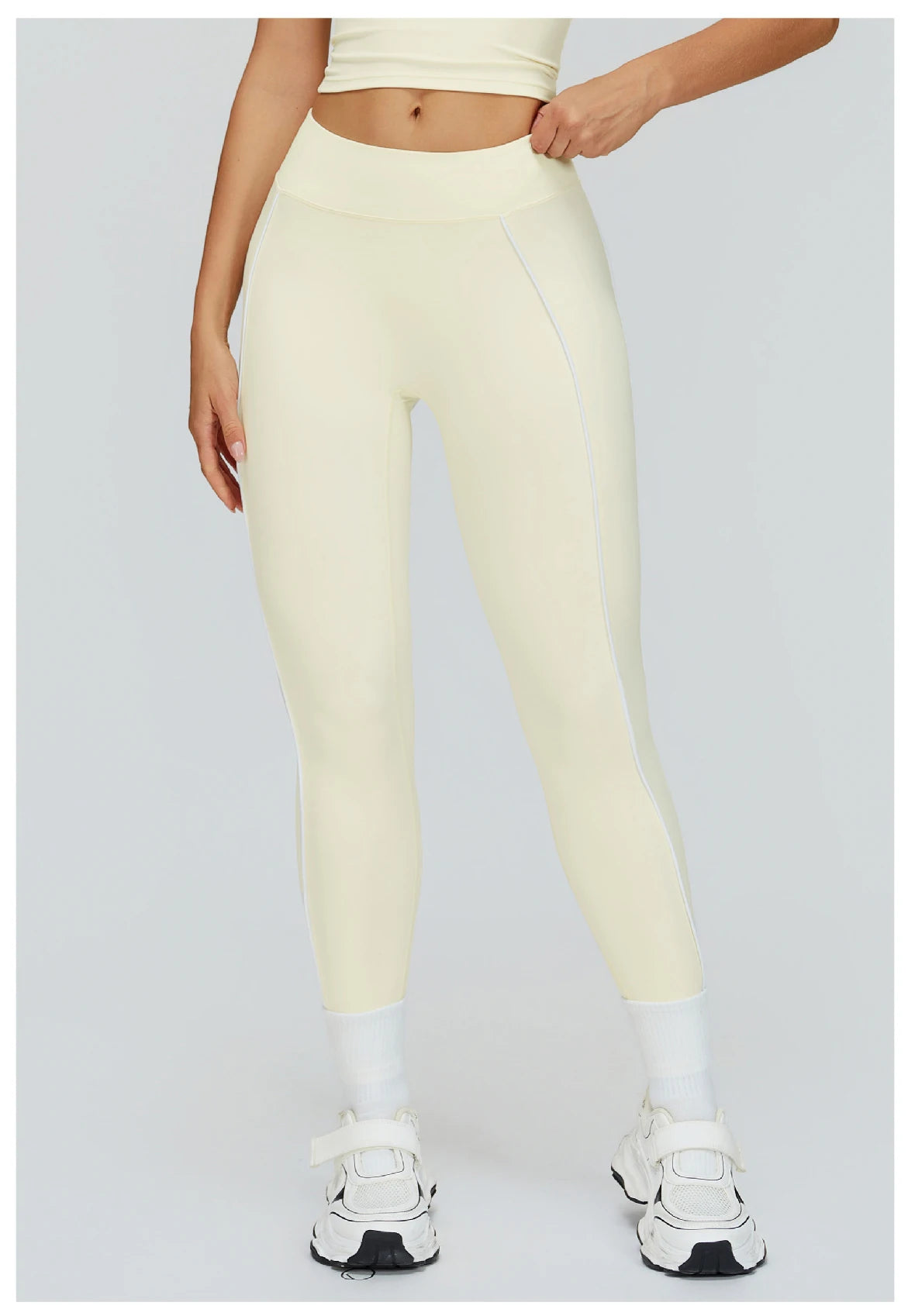Women Yoga Leggings High Waist Gym Fitness Pants Stretch Sports Pants Female Push Up Workout Trousers Solid Color Tights Running