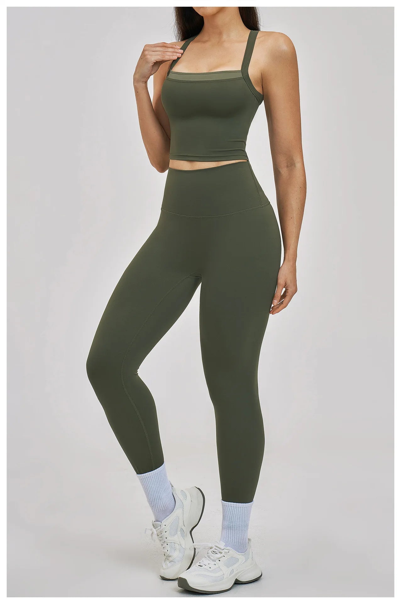 Women Gym Tracksuit Yoga Suit Sports Outfits High Waist Leggings Workout Clothes Female Fitness Running Suit Push Up Sportswear