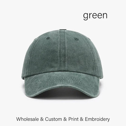 SLECKTON Custom Cap Logo Embroidery Retro Baseball Cap for Men and Women DIY Design Letter Hat Customize Graphic Print Wholesale