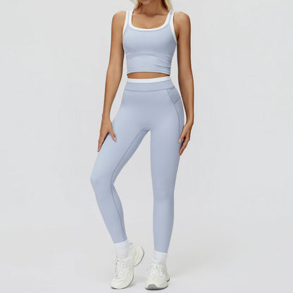 SWELTERING 2PCS Yoga Set Gym Fitness Suit Women Sports Workout Tracksuits Sportswear Female Yoga Suits Sports Bra Gym Leggings
