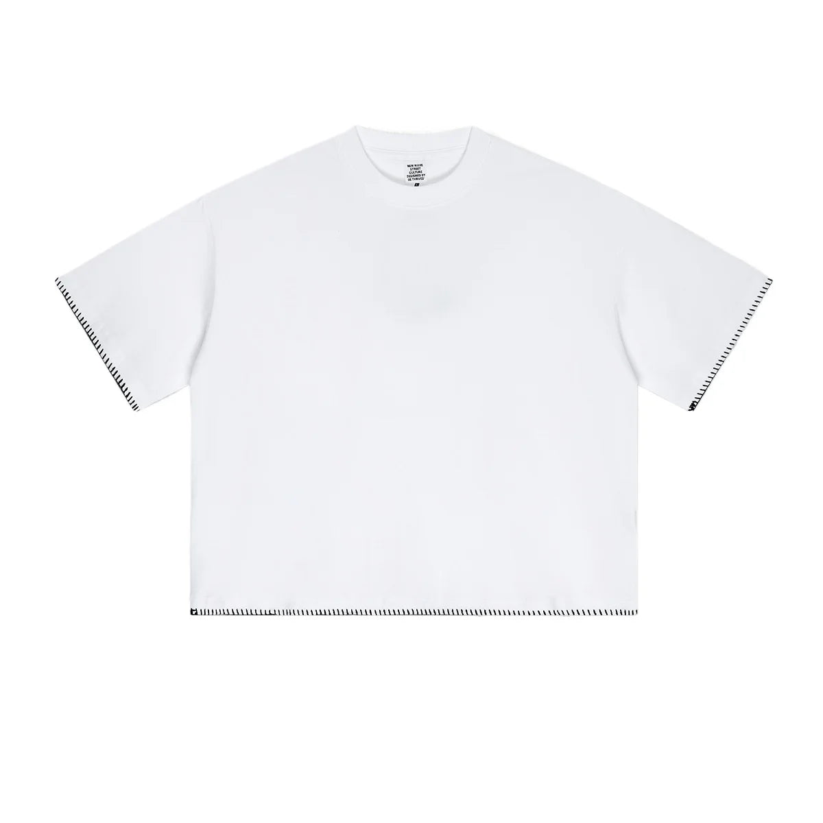 Custom LOGO Men's 240G Cotton Polyester American Cool Short Width Boxyfit Loose Short Sleeve T-Shirt Casual Top