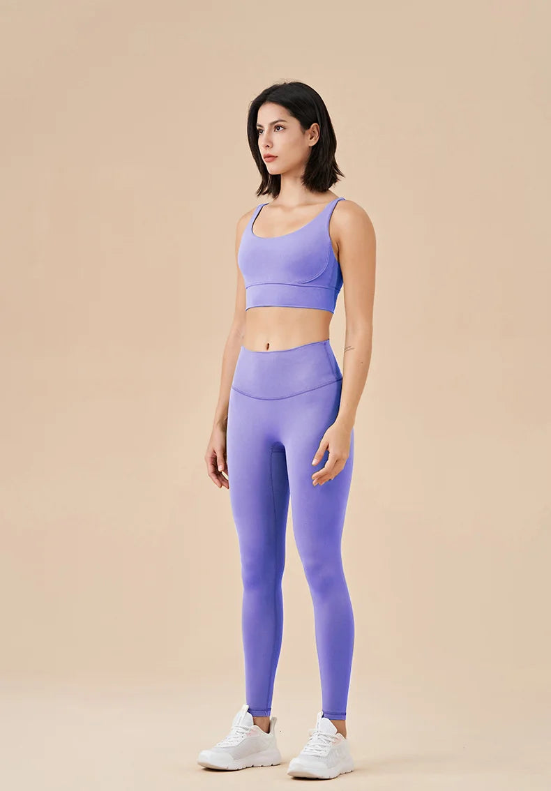 TRY TO BN New 46 Color Yoga Pants Sports Leggings Women Fitness Nylon High Waist Leggings Workout Trousers Training Gym Clothing