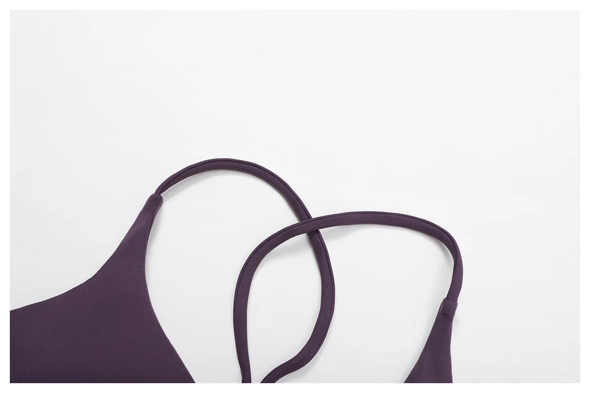 Women Cross Back Sports Underwear Breathable Yoga Bra Shockproof Fitness Top Gym Workout Underwear Female Sports Yoga Crop Top