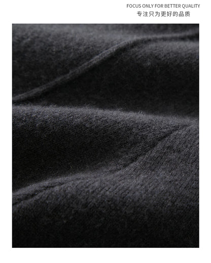 Men's Wool Pants Elastic Waist 2025 Autumn Winter Thick Casual Cashmere Trousers 100% Merino Wool Knitted Mid Seam Sport Pants