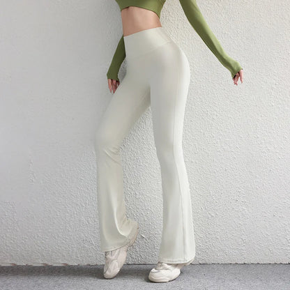 TRY TO BN Flare Scrunch Leggings Yoga Pants Fitness Workout High Waist Sports Leggings Push Up Tights Women Gym Outfits Clothing