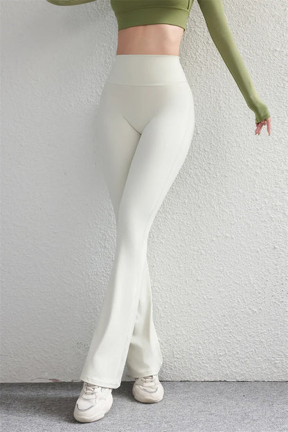 TRY TO BN Flare Scrunch Leggings Yoga Pants Fitness Workout High Waist Sports Leggings Push Up Tights Women Gym Outfits Clothing
