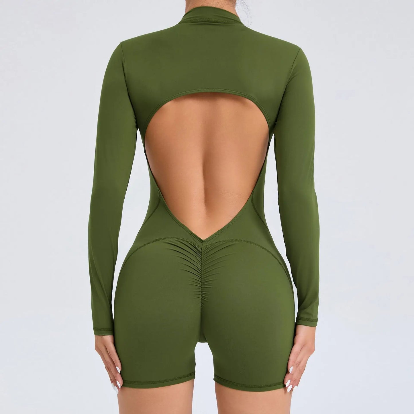 Yoga Jumpsuit Long Sleeved Sports Wear Gym Fitness Jumpsuit Sports Bodysuits Women Set Dance Running Workout Clothes Yoga Suit