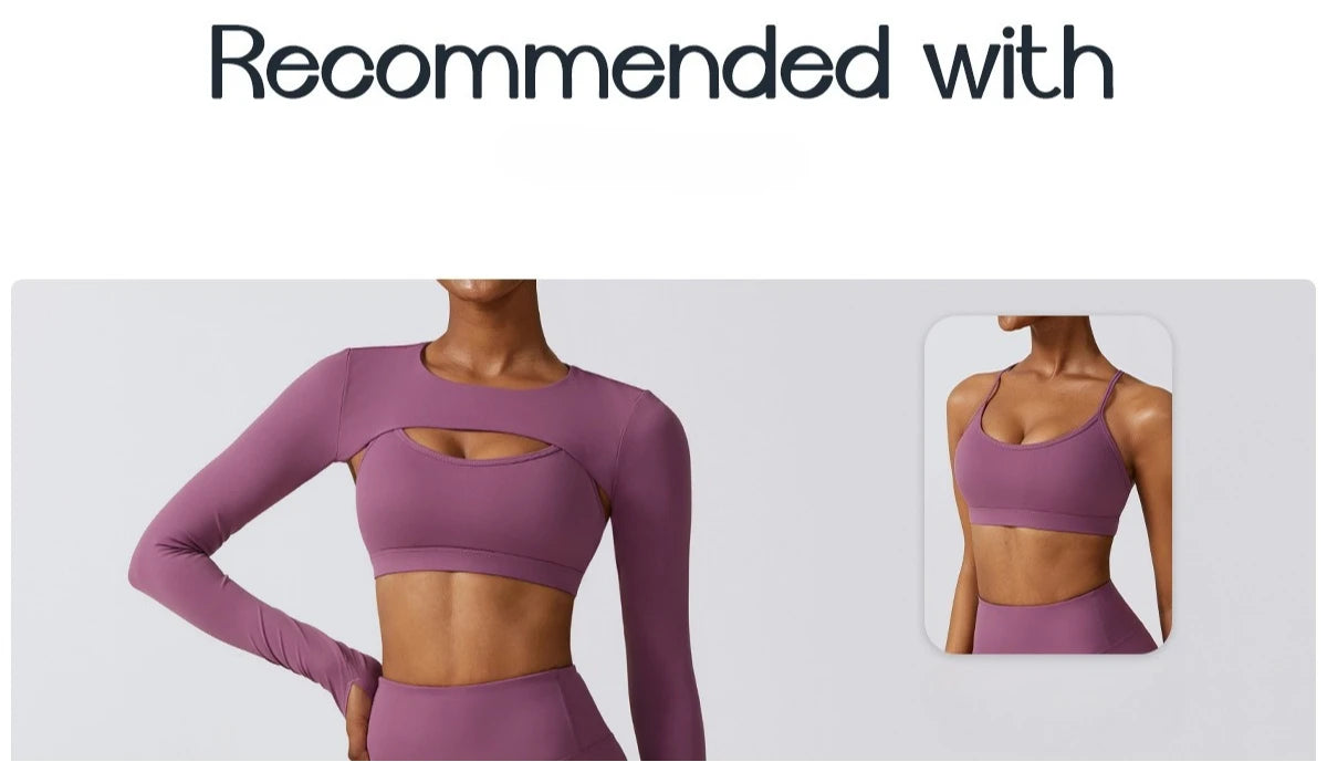 Customized LOGO women's autumn and winter tight yoga clothes quick-drying sports and thin fitness clothes three-piece set