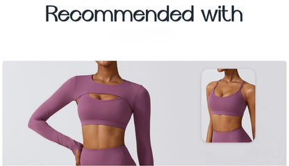 Customized LOGO women's autumn and winter tight yoga clothes quick-drying sports and thin fitness clothes three-piece set