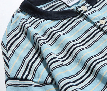 2026 New Japanese Retro Hoodie Trendy City Boys Loose Striped Long Sleeve T-shirt Men's and Women's Casual Sweater