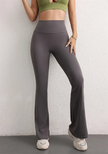 TRY TO BN Flare Scrunch Leggings Yoga Pants Fitness Workout High Waist Sports Leggings Push Up Tights Women Gym Outfits Clothing