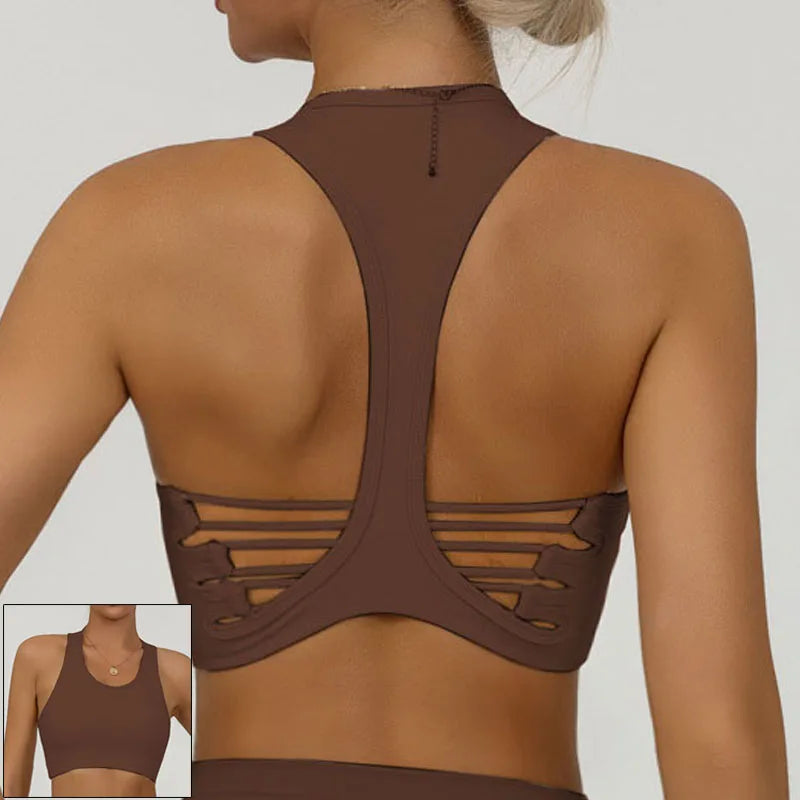 Cloud Hide Girls Sexy Back Sports Bra Gym Fitness Underwear for Women Yoga Crop Top Running Vest Workout Gym Shirt Sportswear